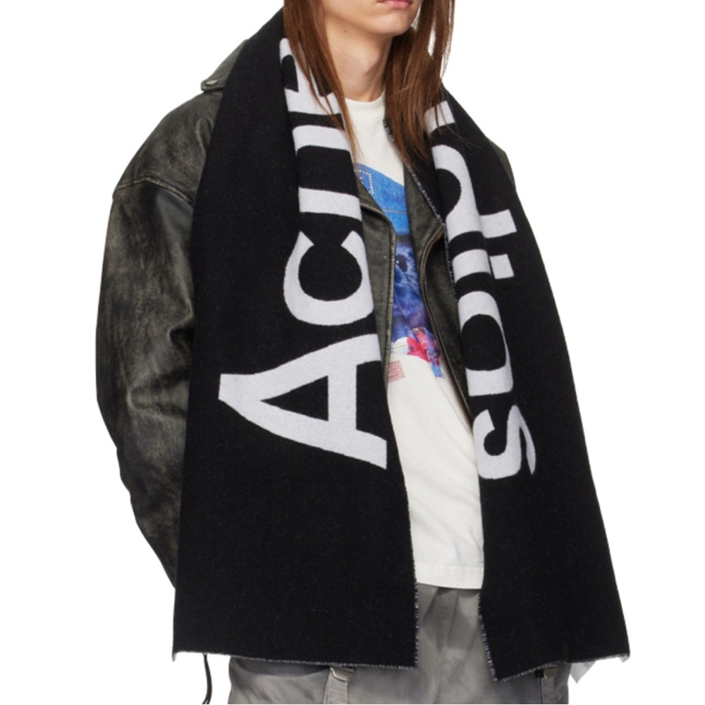Acne Studios Reversible Logo Scarf